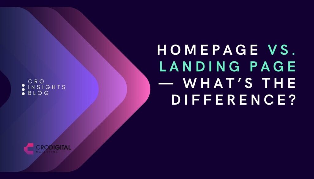 Homepage vs. Landing Page Whats the Difference